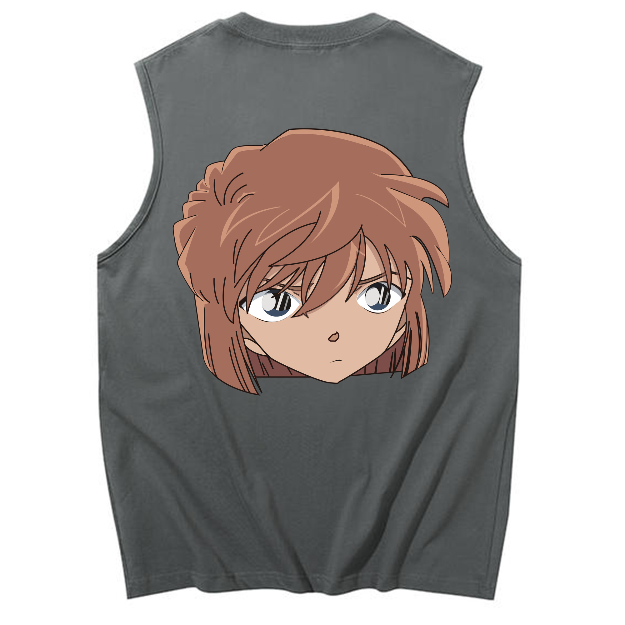 （画像用） 名探偵コナン 灰原 哀 はいばら あい Detective Conan Anita Hailey、Vi Graythorn Haibara Ai コットン100％タンクトップ（背面プリント）